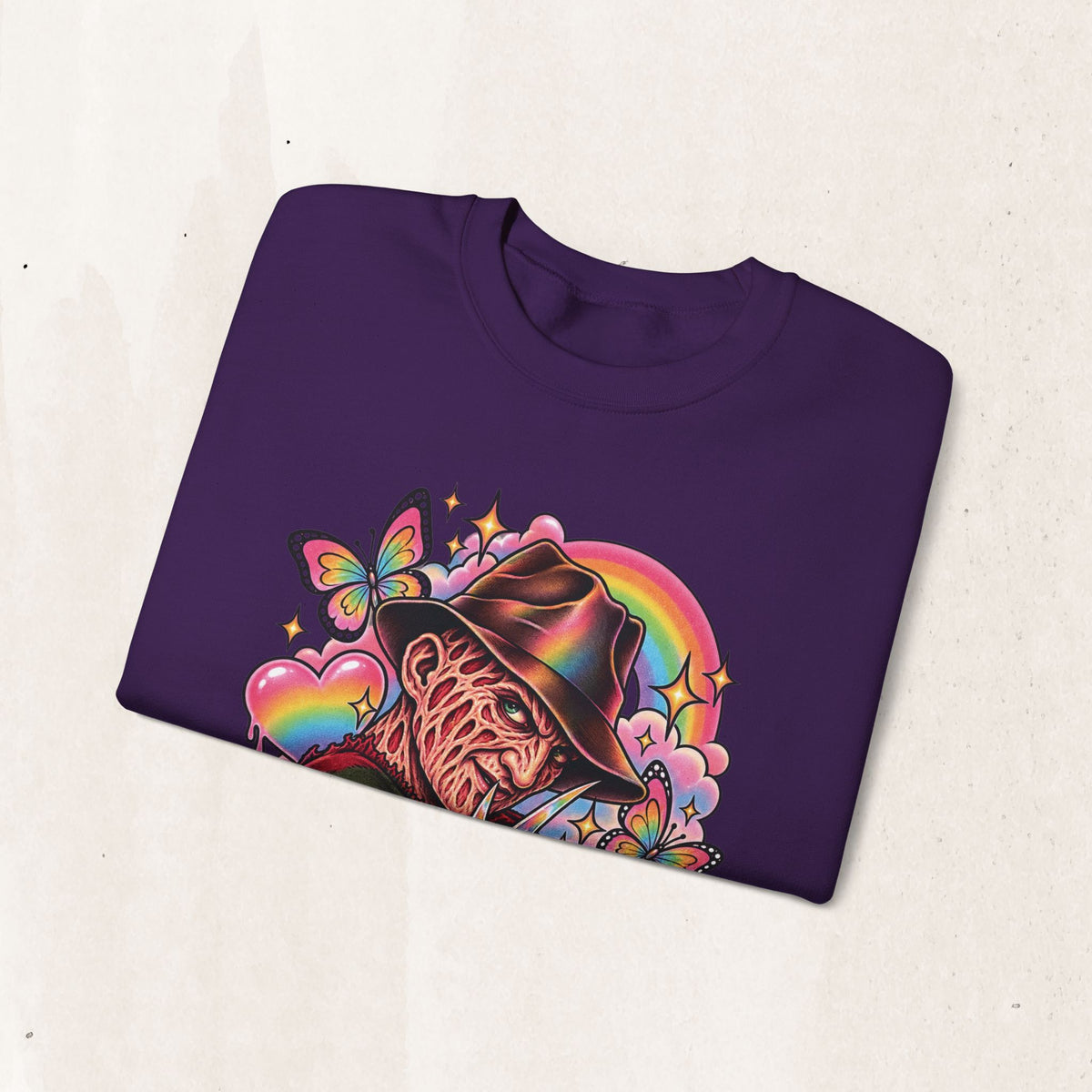 Freddy Krueger Rainbow Crewneck Sweatshirt
