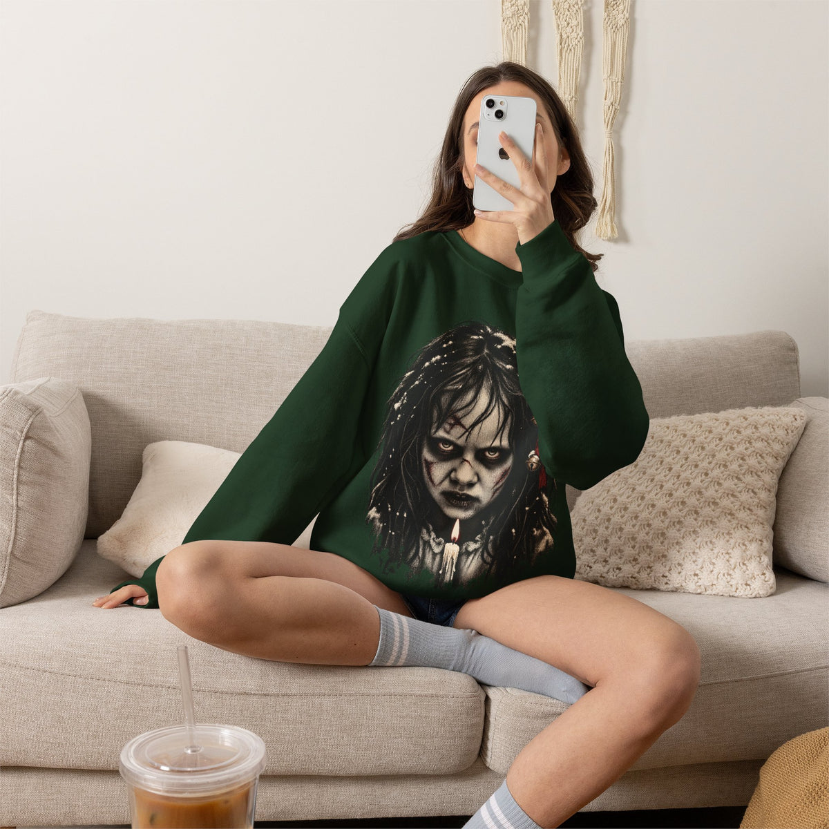 Exorcist Christmas Crewneck Sweatshirt