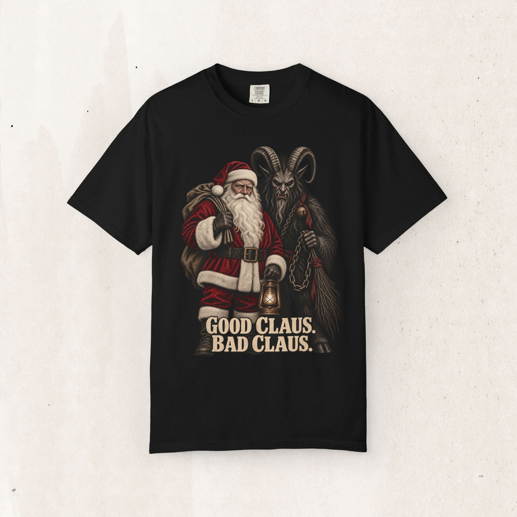 Santa & Krampus Christmas Graphic Tee