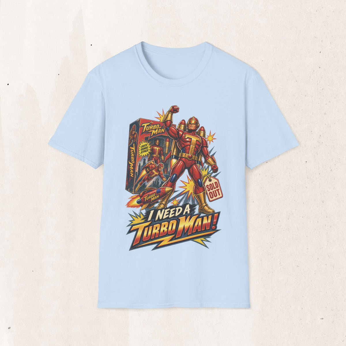 Turbo Man Graphic Tee - Jingle All The Way