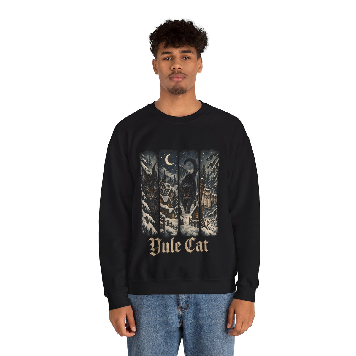 Yule Cat Christmas sweatshirt