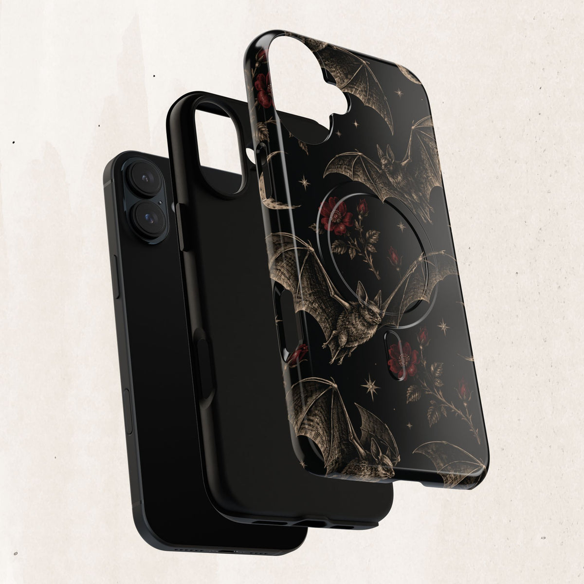 Gothic Bat & Moon Tough Magnetic Phone Case
