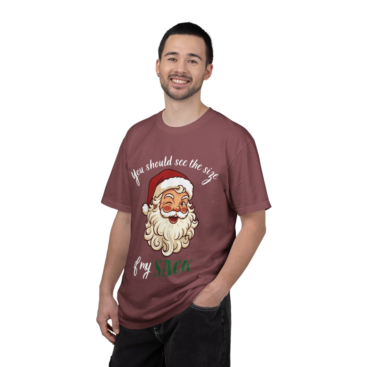 Santa 'You Should See the Size of My Sack' Christmas Tee Printify