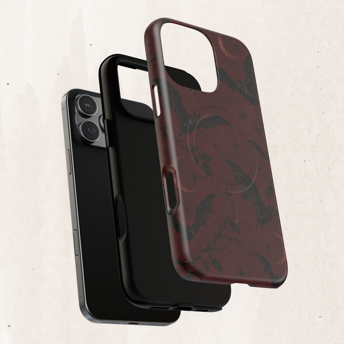 Gothic Bat Moon Magnetic Phone Case