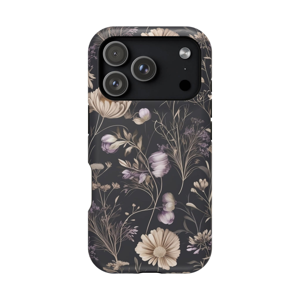 Dark Floral Magnetic Phone Case, alternate view