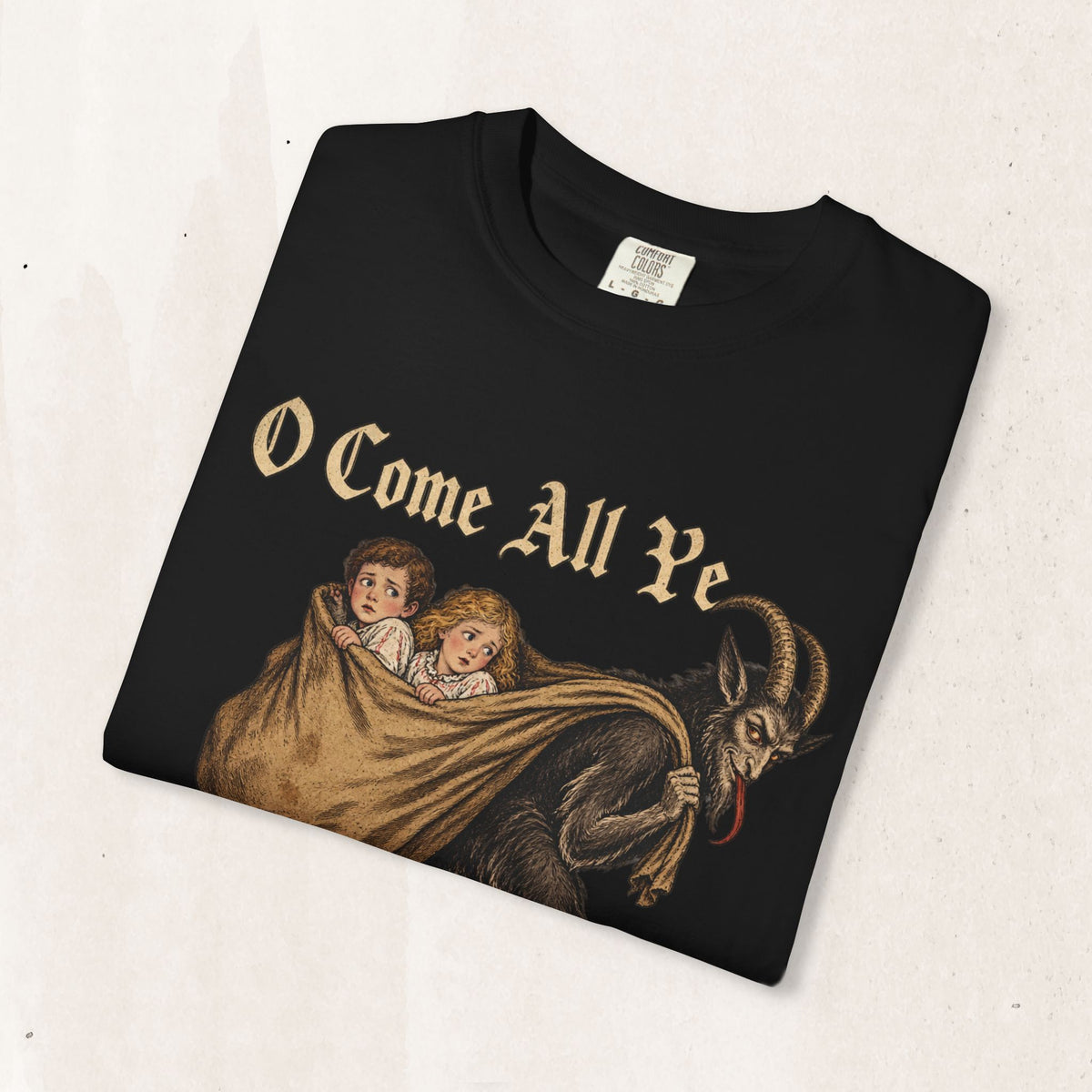 Vintage Krampus Christmas Tee Printify