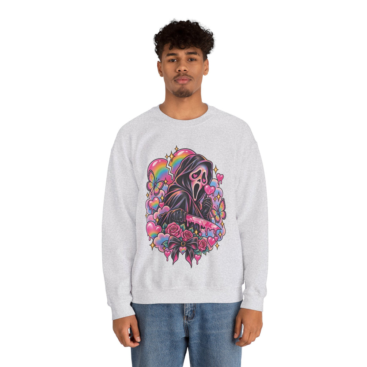 Ghostface Rainbow Crewneck Sweatshirt