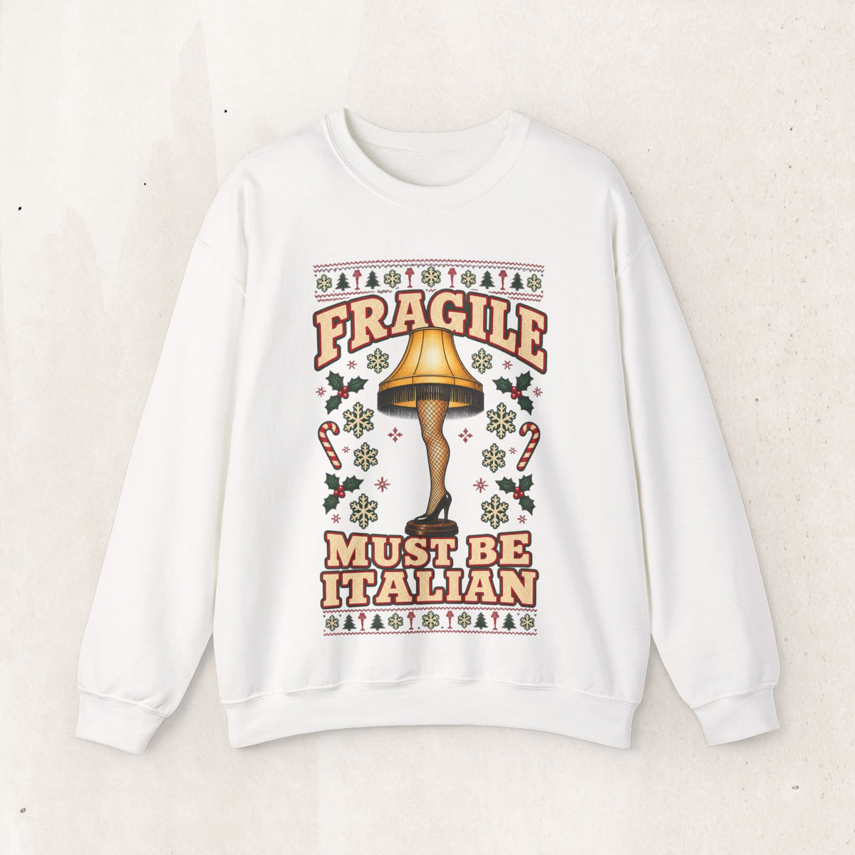 A Christmas Story 'Fragile! Must Be Italian' Sweatshirt – White