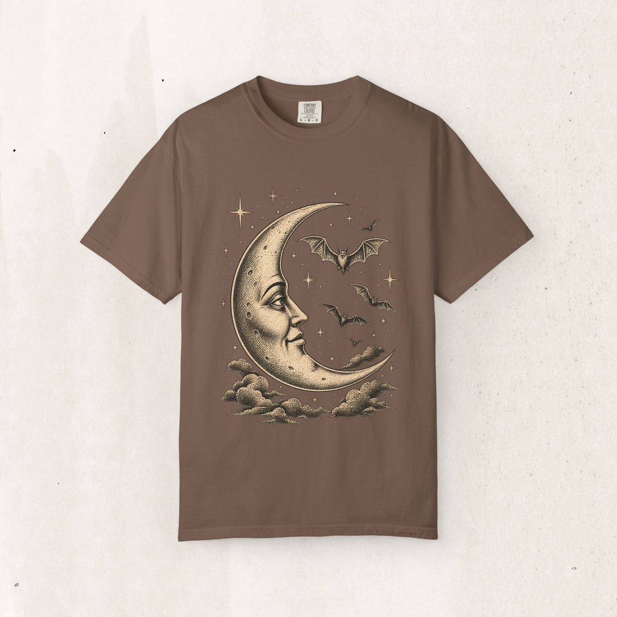 Crescent Moon & Bats Tee