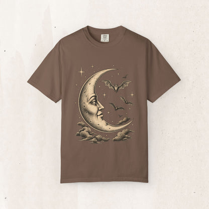 Crescent Moon & Bats Tee