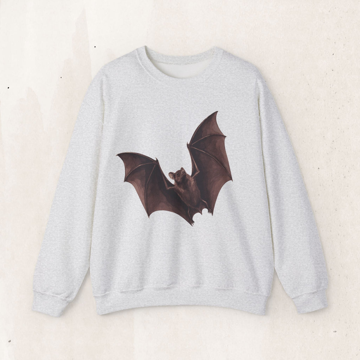 Flying Bat Graphic Crewneck Sweatshirt