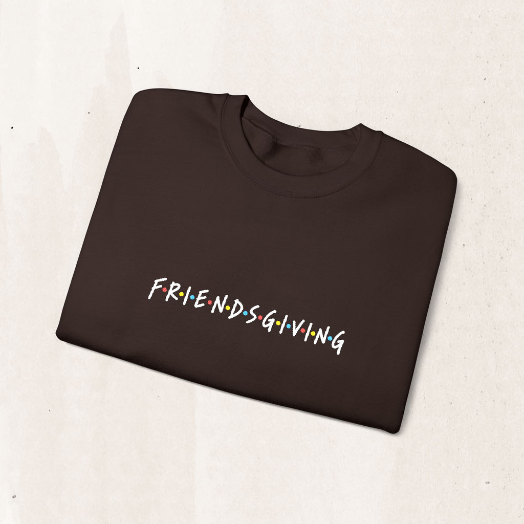 Embroidered 'Friendsgiving' FRIENDS Crewneck Sweatshirt Printify