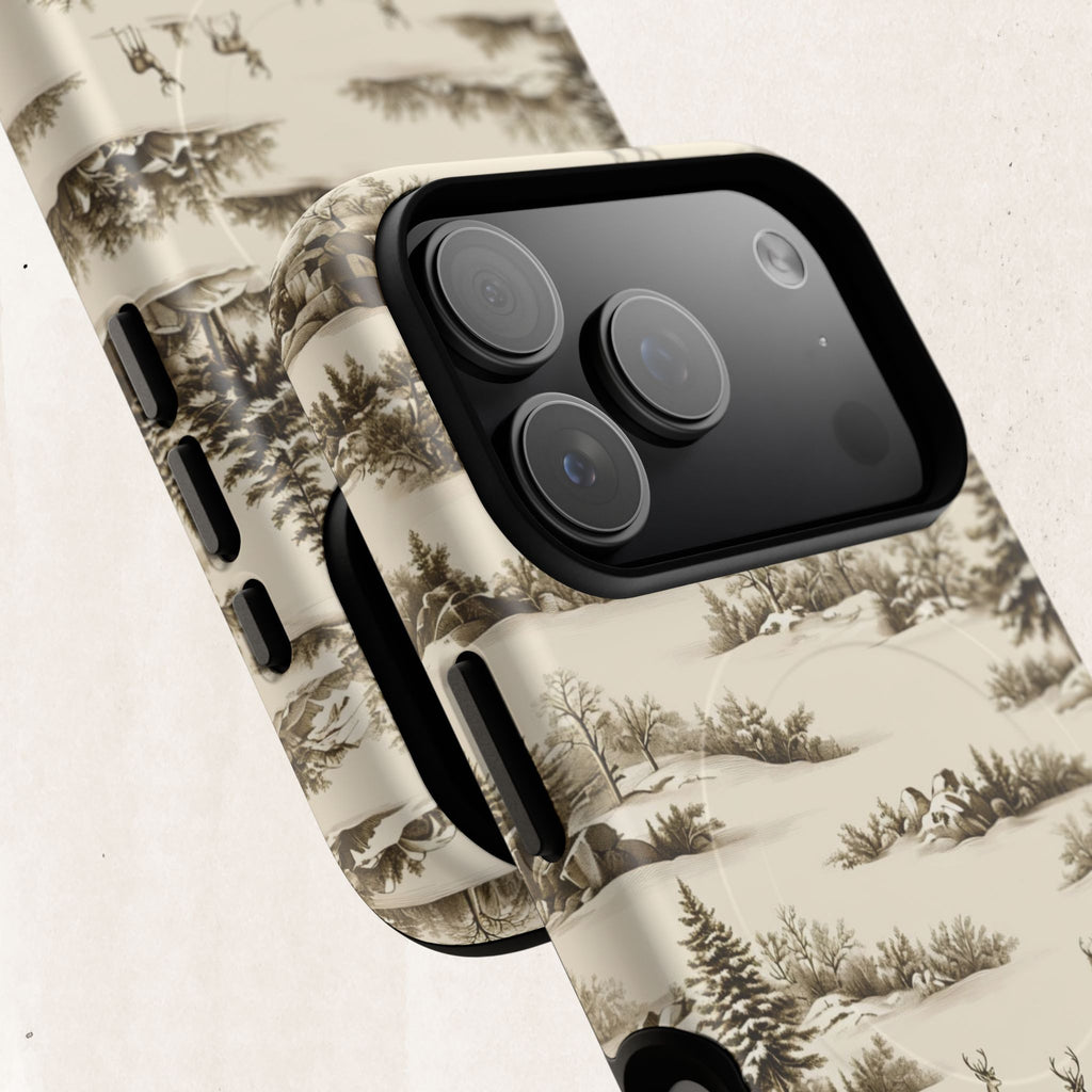 Deer & Pine Woodland Tough Magnetic Phone Case