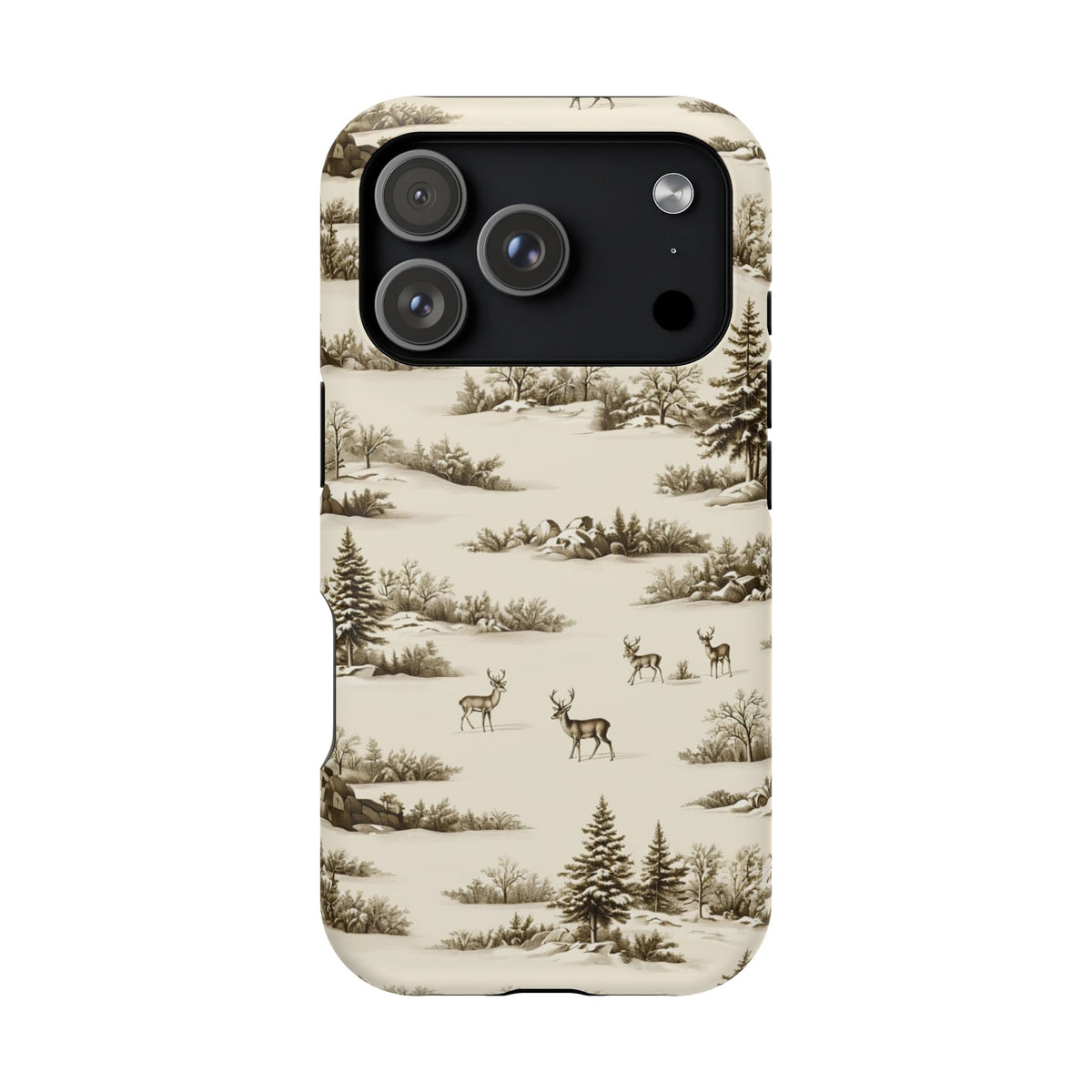 Deer & Pine Woodland Magnetic Phone Case, alternate view