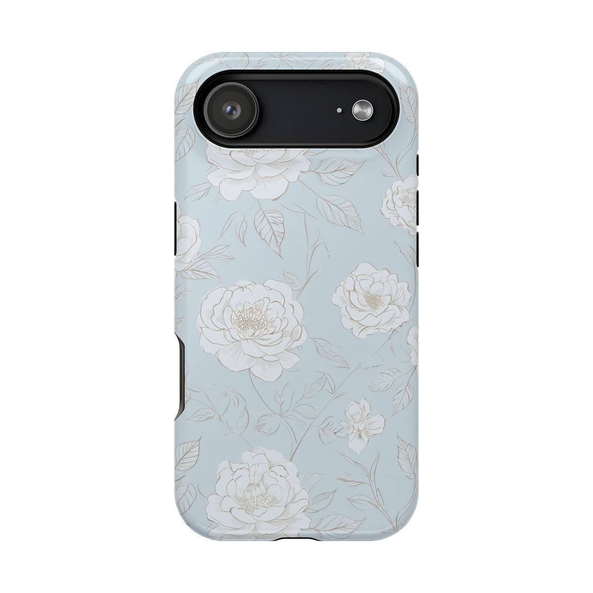 Blue Floral Magnetic Phone Case, alternate view