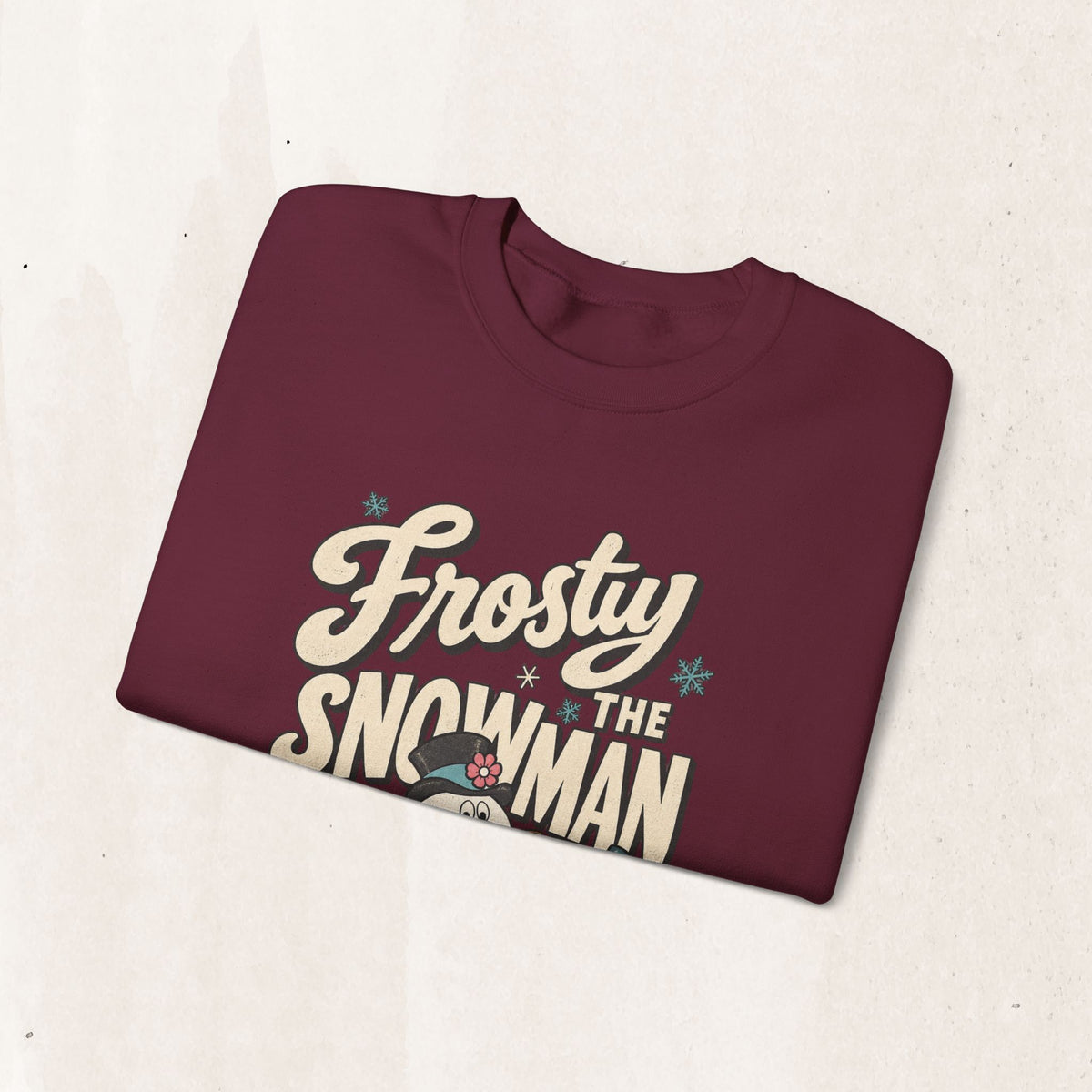 Frosty the Snowman Vintage Holiday Crewneck Sweatshirt Printify
