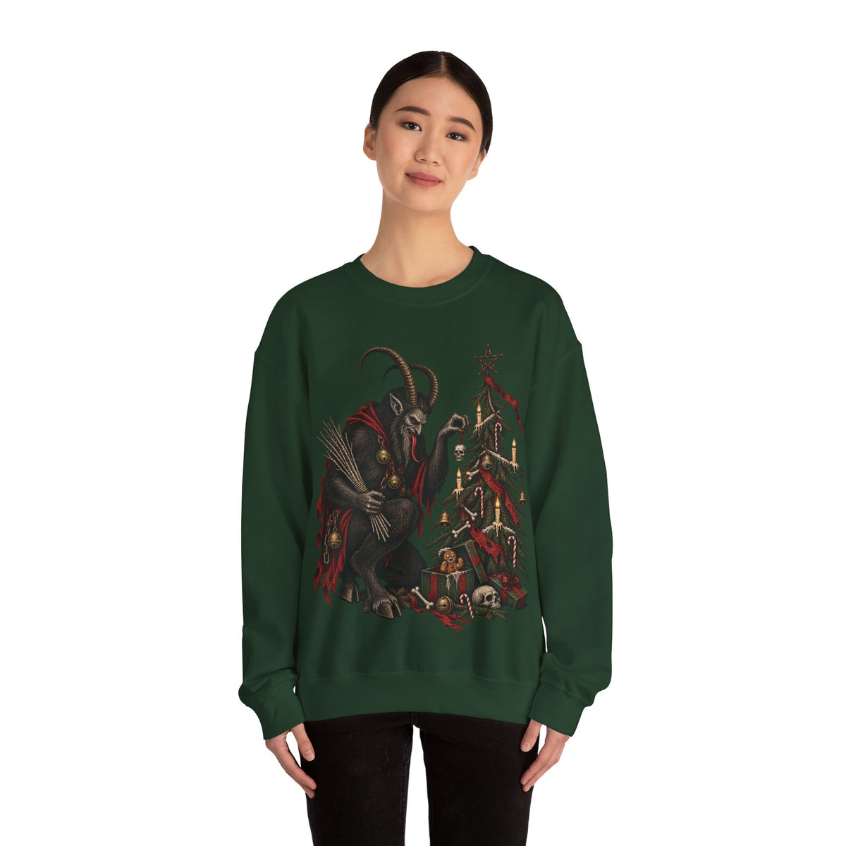 Krampus Christmas Crewneck Sweatshirt