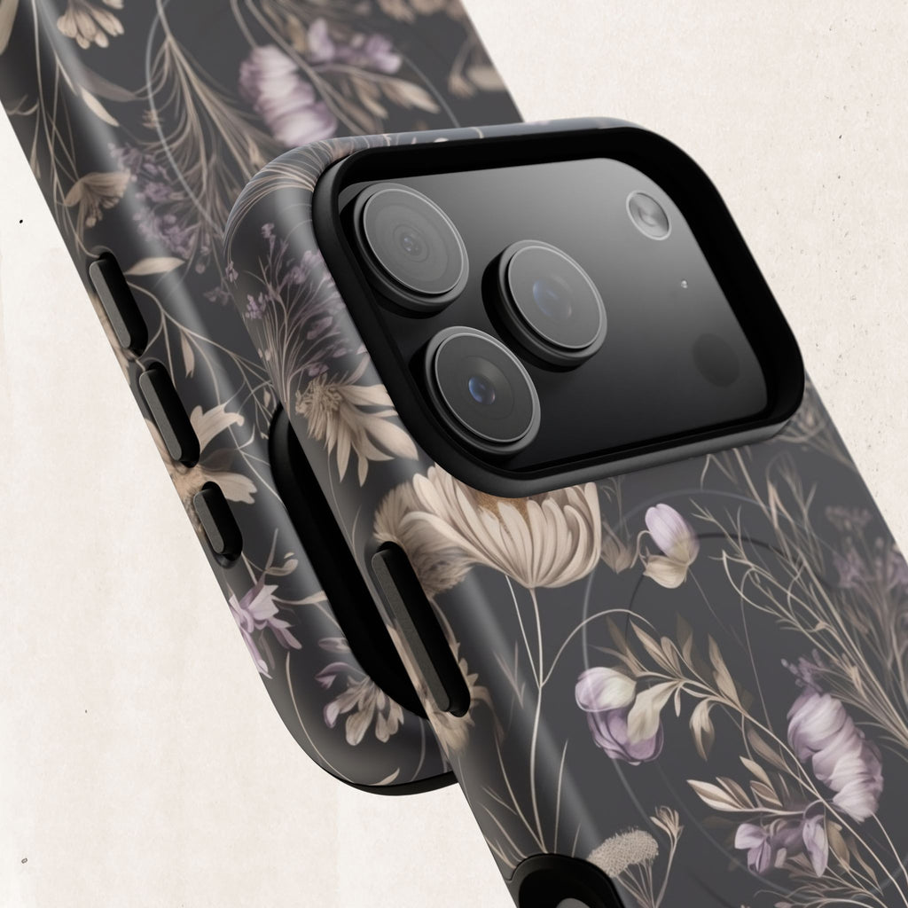 Floral Noir Tough Magnetic Phone Case