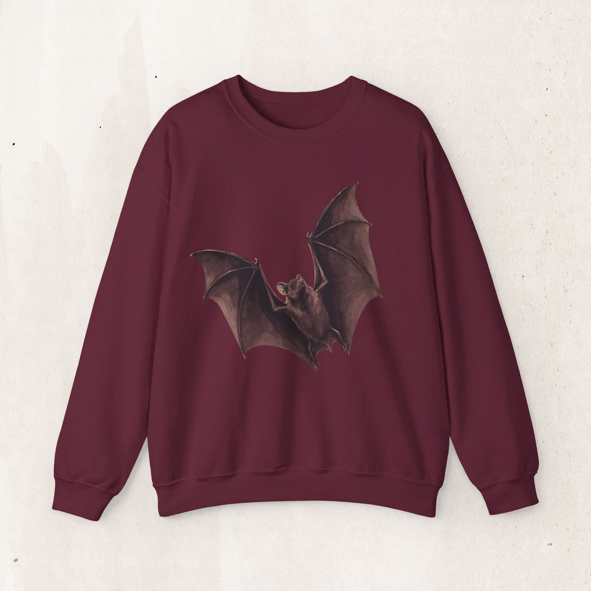 Flying Bat Graphic Crewneck Sweatshirt