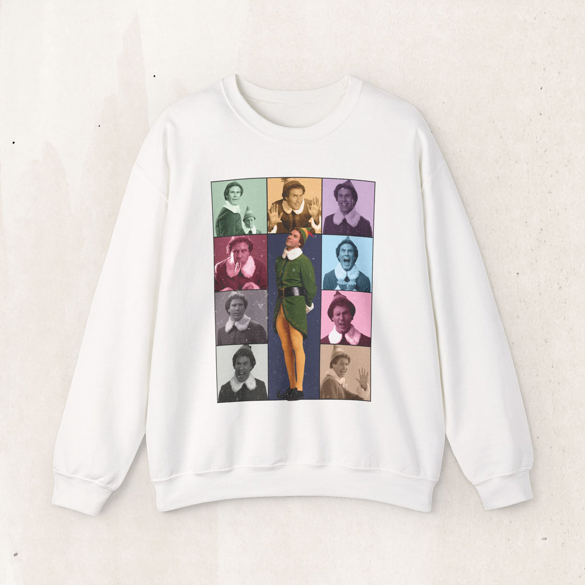 Buddy the Elf Christmas Sweatshirt, Elf Movie Era Concert Tour Parody Crewneck, Funny Christmas Movie Sweater, Holiday Gift