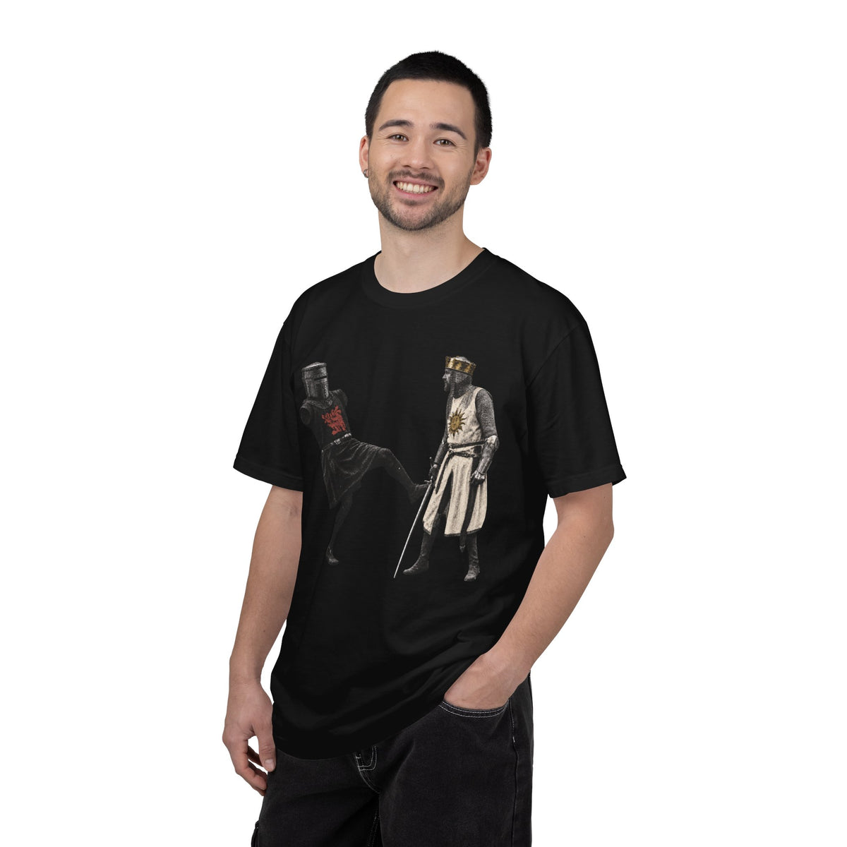 M Python & The Holy Grail Black Knight Tee Printify