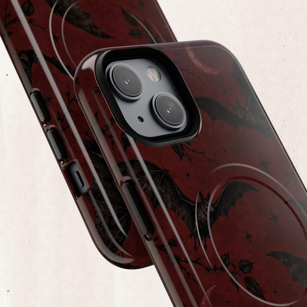 Gothic Bat Moon Magnetic Phone Case