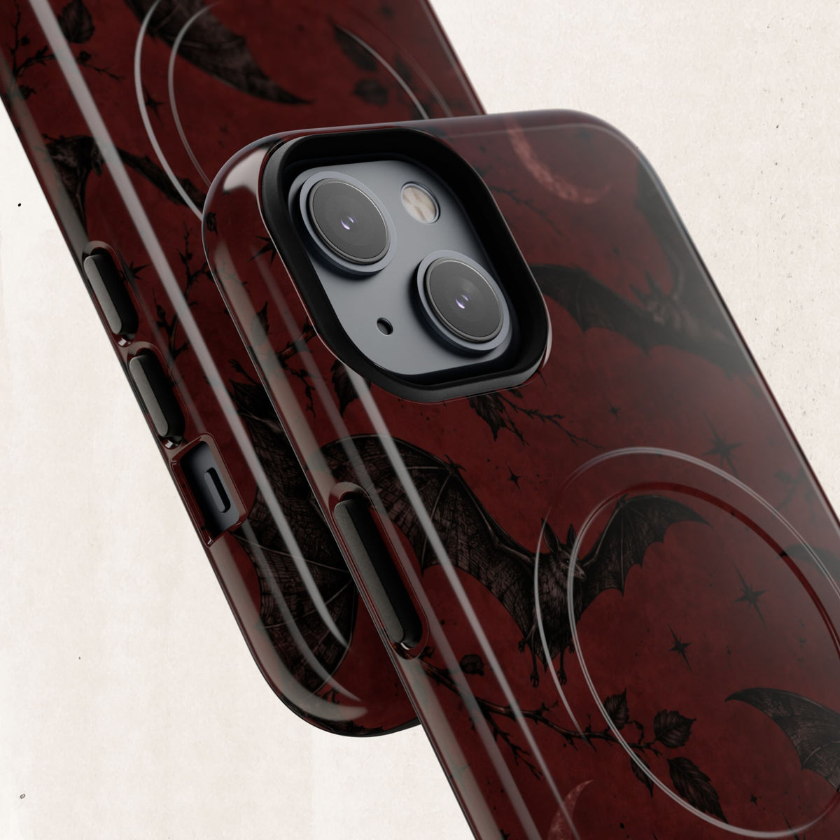 Gothic Bat Moon Magnetic Phone Case