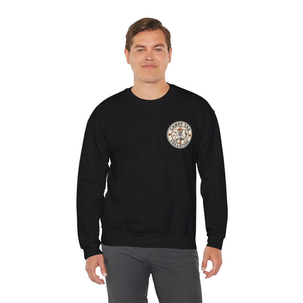 Candy Tax Collector Patch Design Sweatshirt Printify