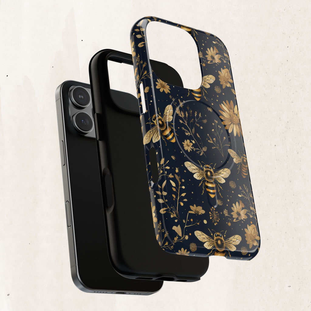Gold Bees & Daisies Magnetic Tough Case