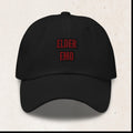 Elder Emo Embroidered Dad Hat – Low-Profile Emo Cap – Black