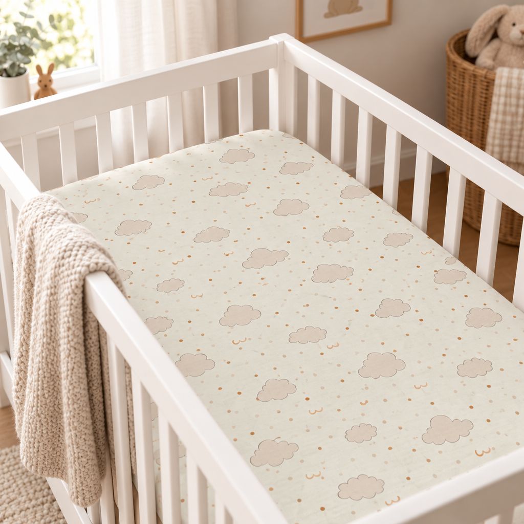 Clouds Baby Fitted Crib Sheet