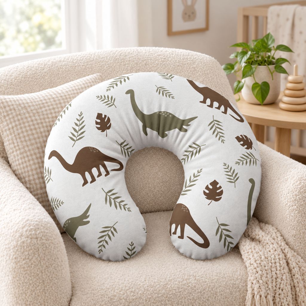 Dinosaur Nursing Pillow Cover, alternate view