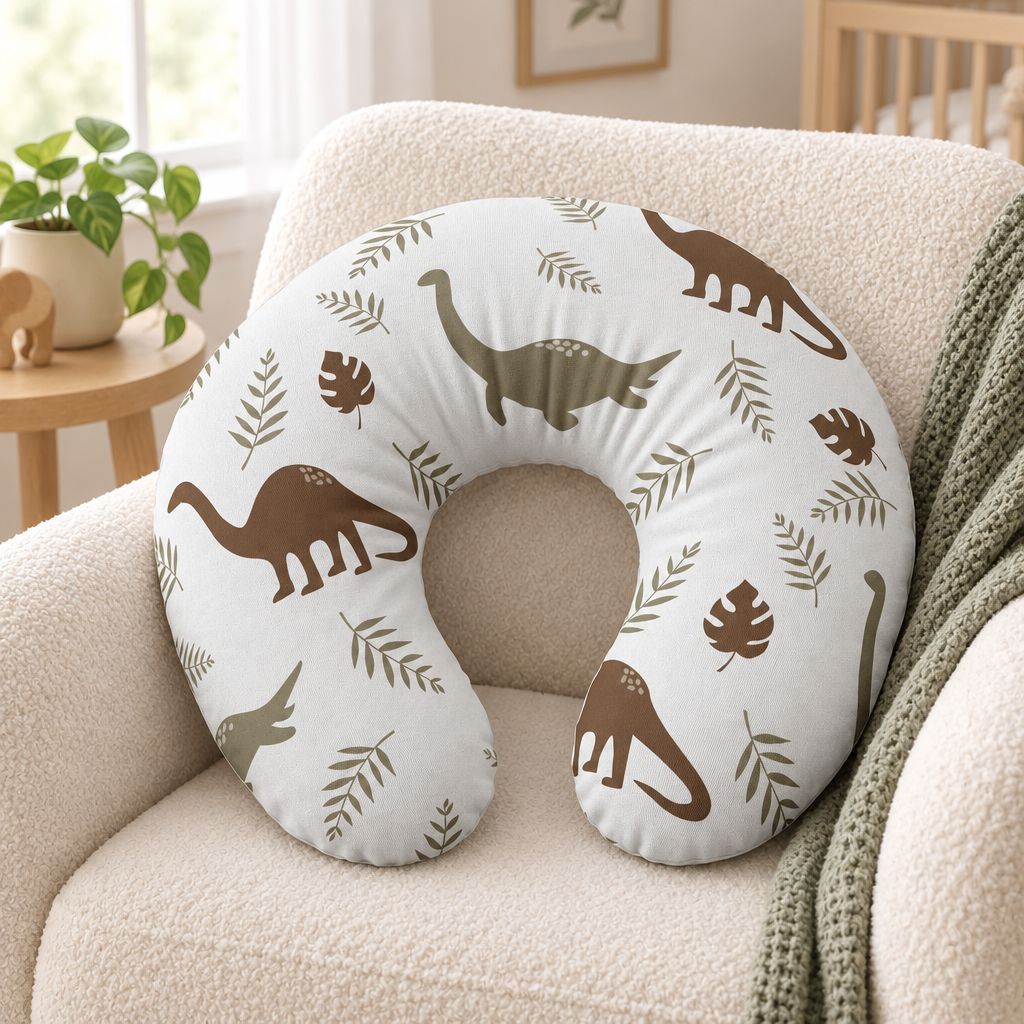 Dinosaur Nursing Pillow Cover