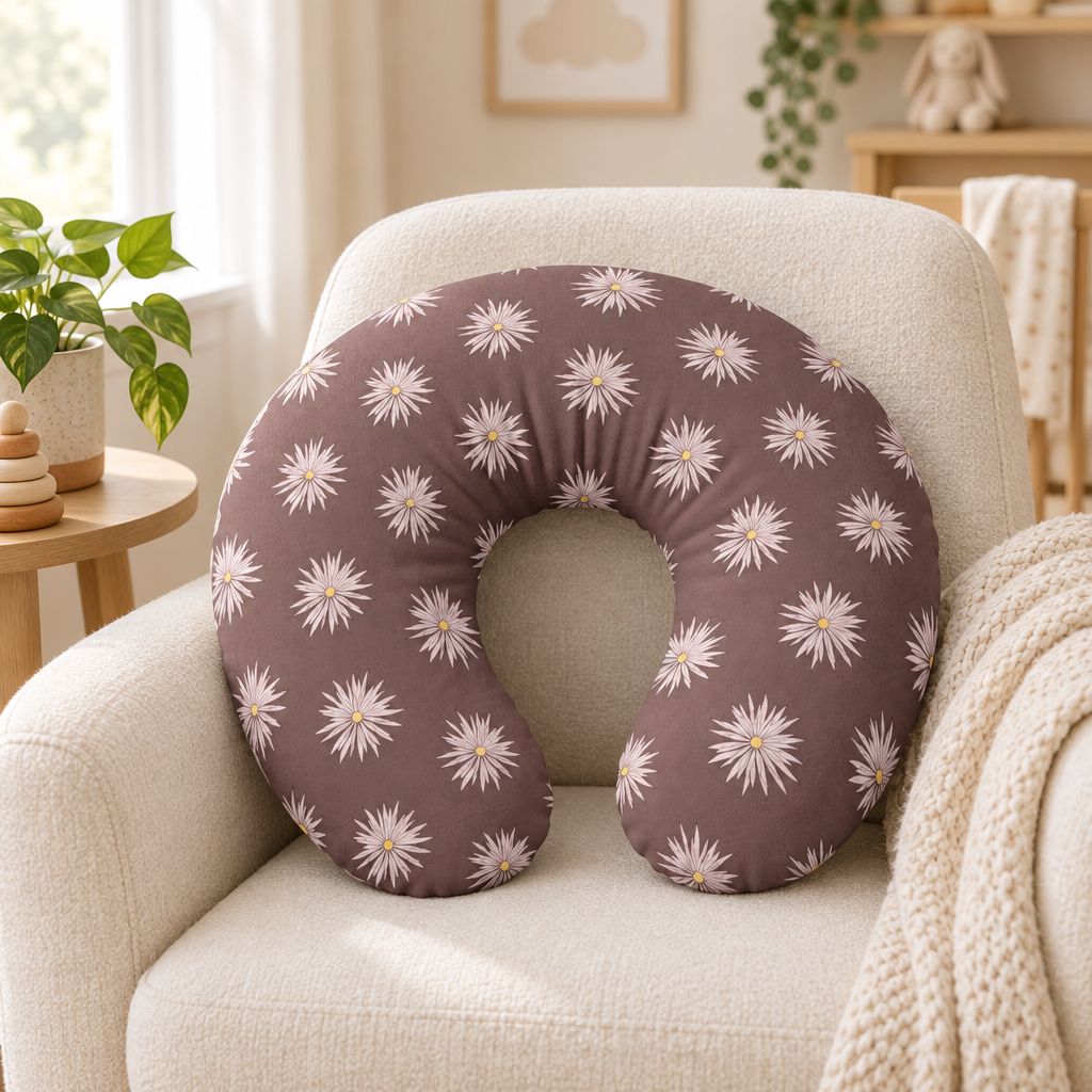 Daisy Blossom Nursing Pillow Cover – Floral Feeding Pillow Cover