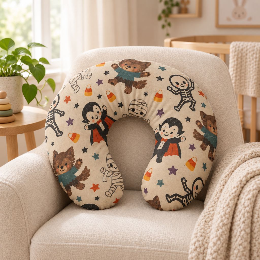 Vampire, Mummy & Werewolf Nursing Pillow Cover