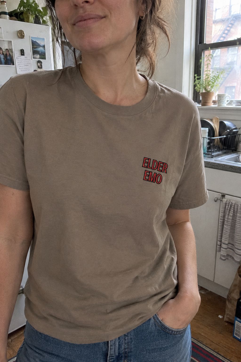 Elder Emo Embroidered Tee lifestyle photo