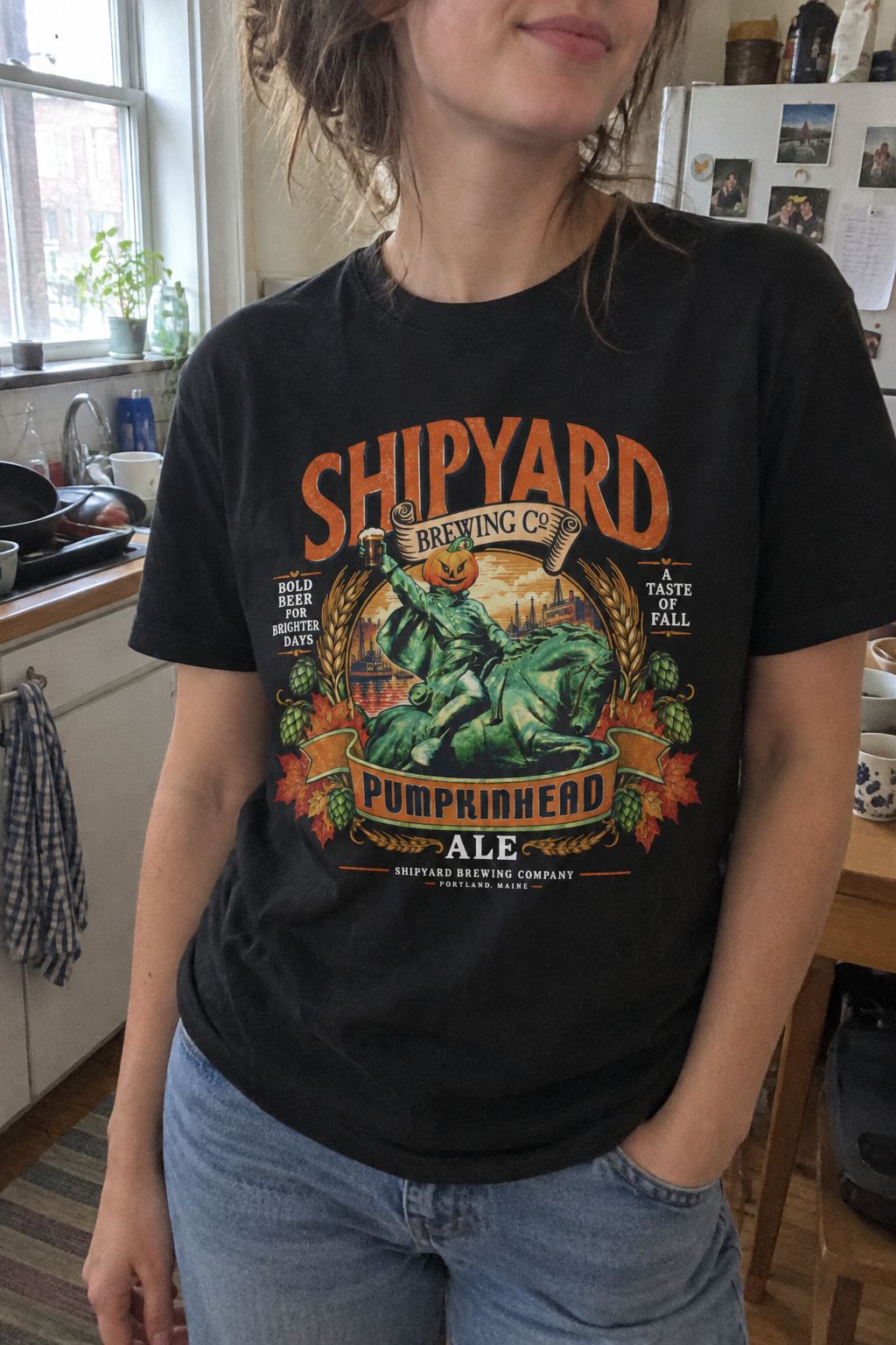 Pumpkinhead Ale Tee lifestyle photo