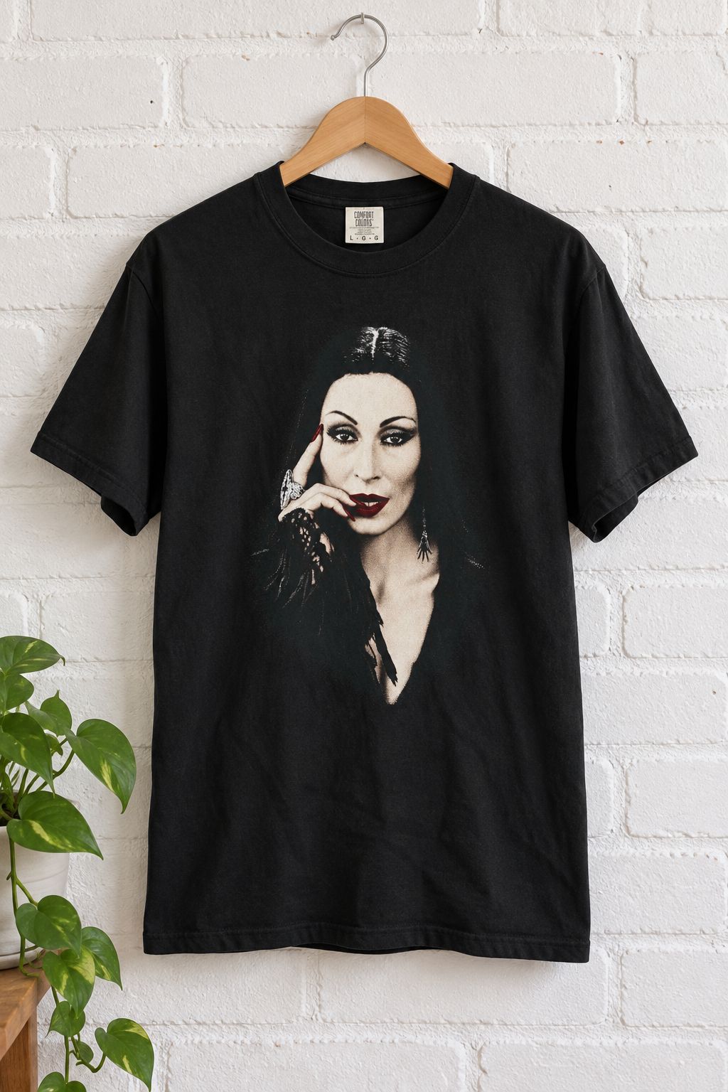 Morticia Addams Portrait Tee lifestyle photo