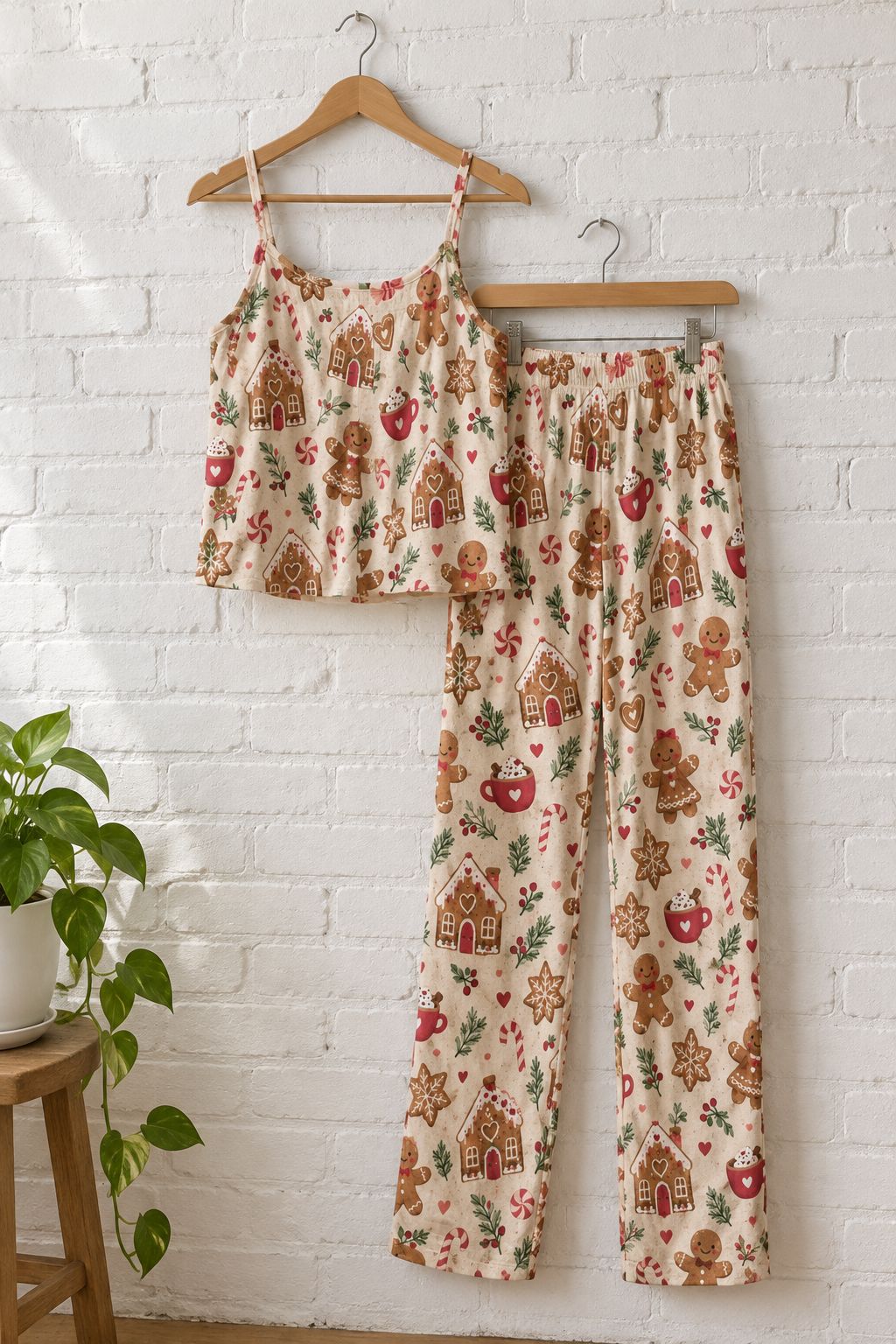 Women's Gingerbread Pajama Pants lifestyle photo