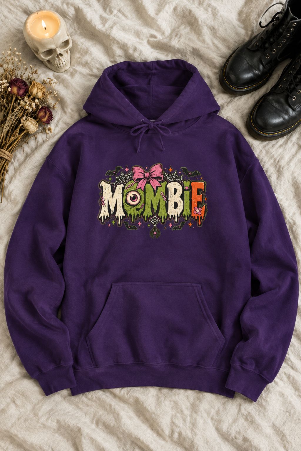 Mombie Halloween Pullover Hoodie lifestyle photo