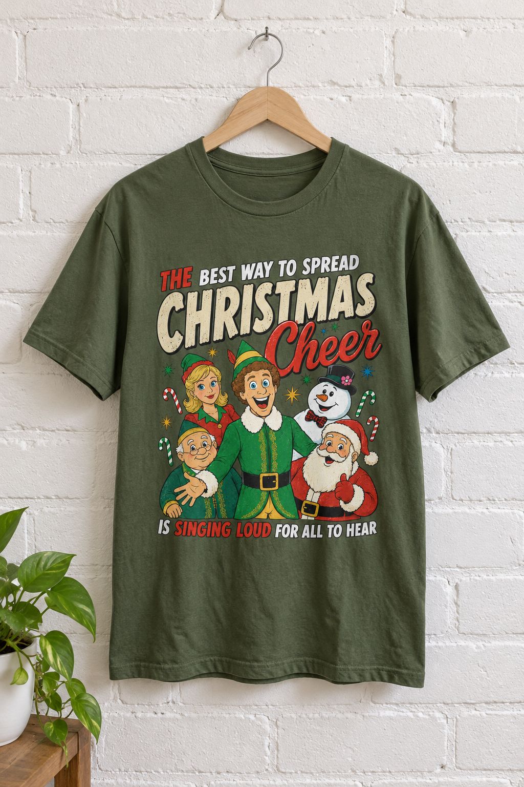 The Best Way to Spread Christmas Cheer Tee lifestyle photo