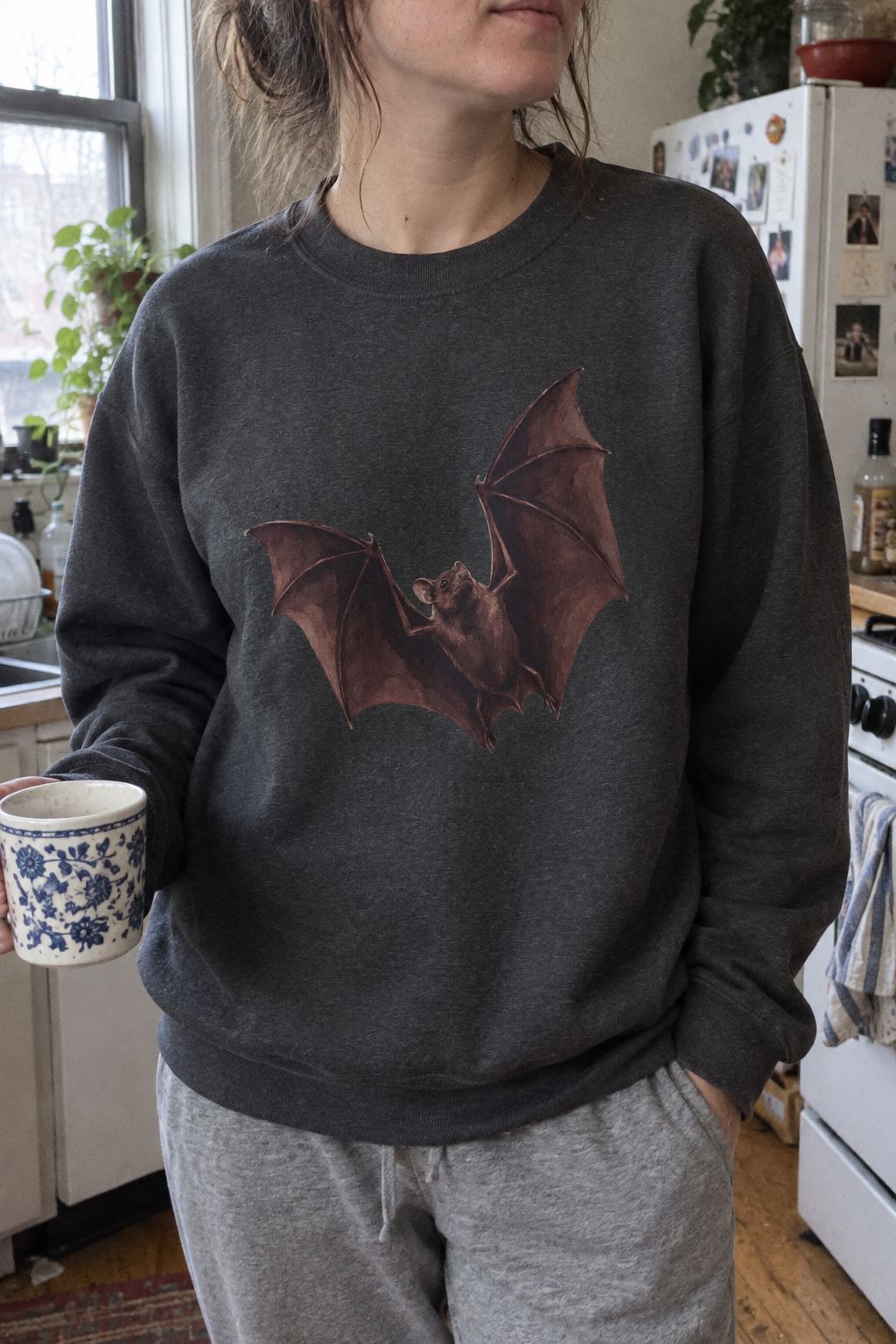 Flying Bat Sweatshirt lifestyle photo