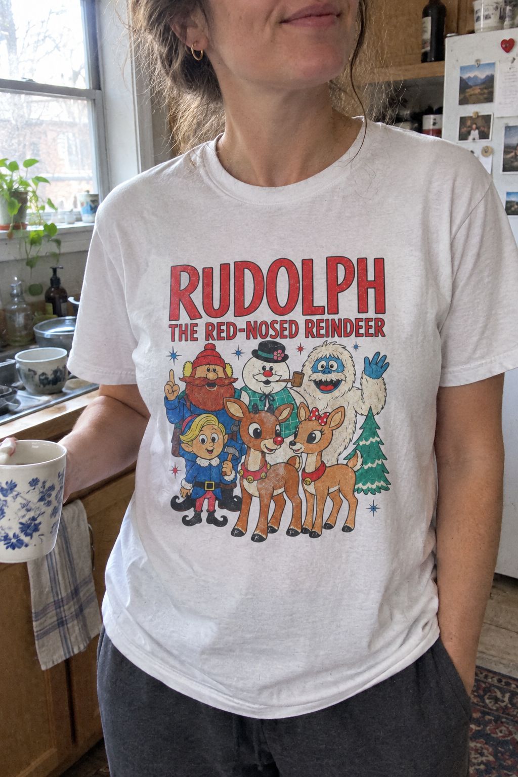 Rudolph The Red-Nosed Reindeer Christmas Tee lifestyle photo