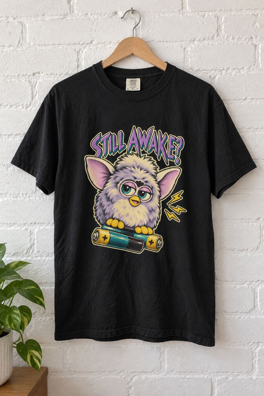 Still Awake? Furby Graphic Tee lifestyle photo