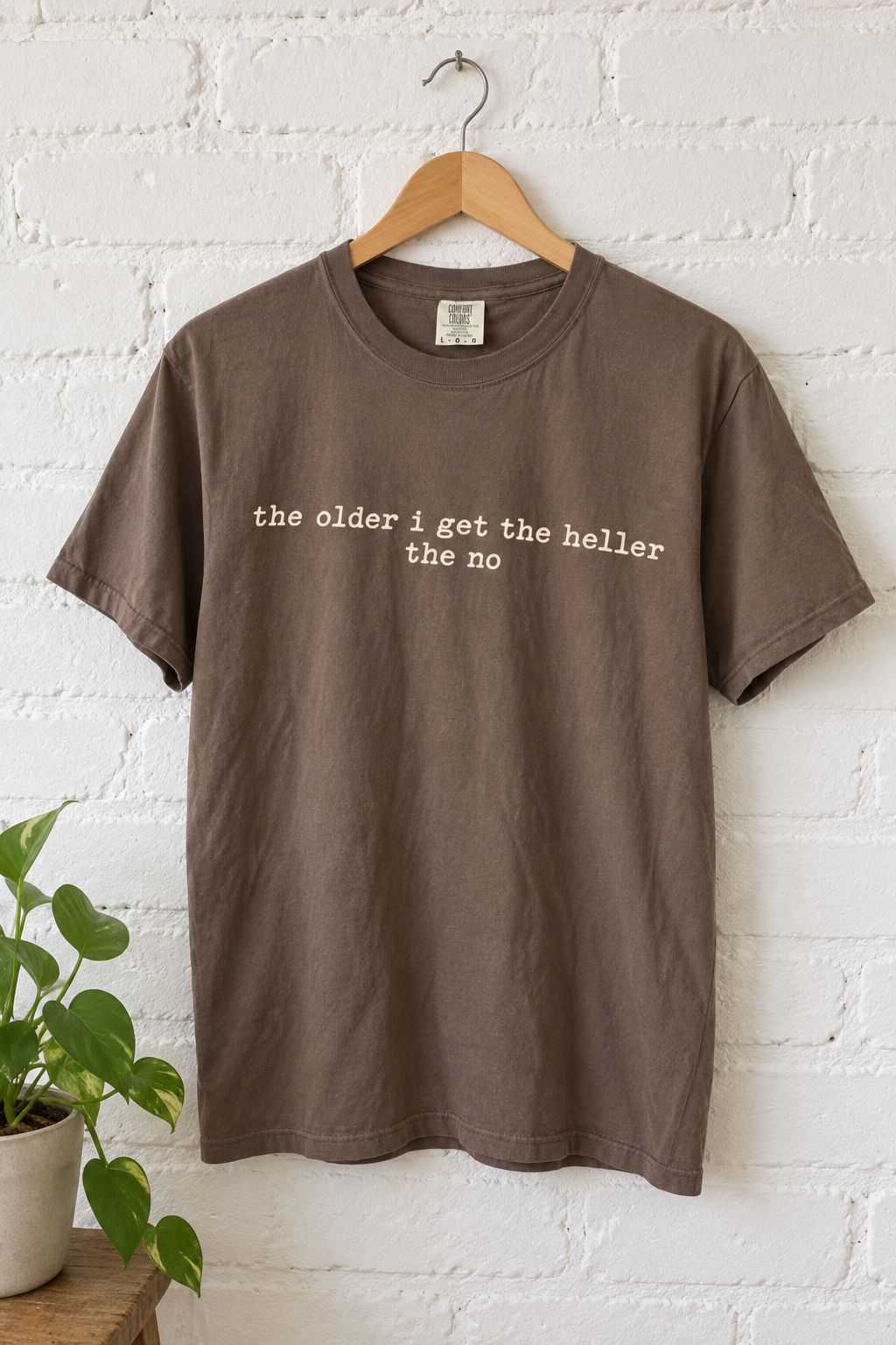 The Older I Get The Heller The No Graphic Tee lifestyle photo