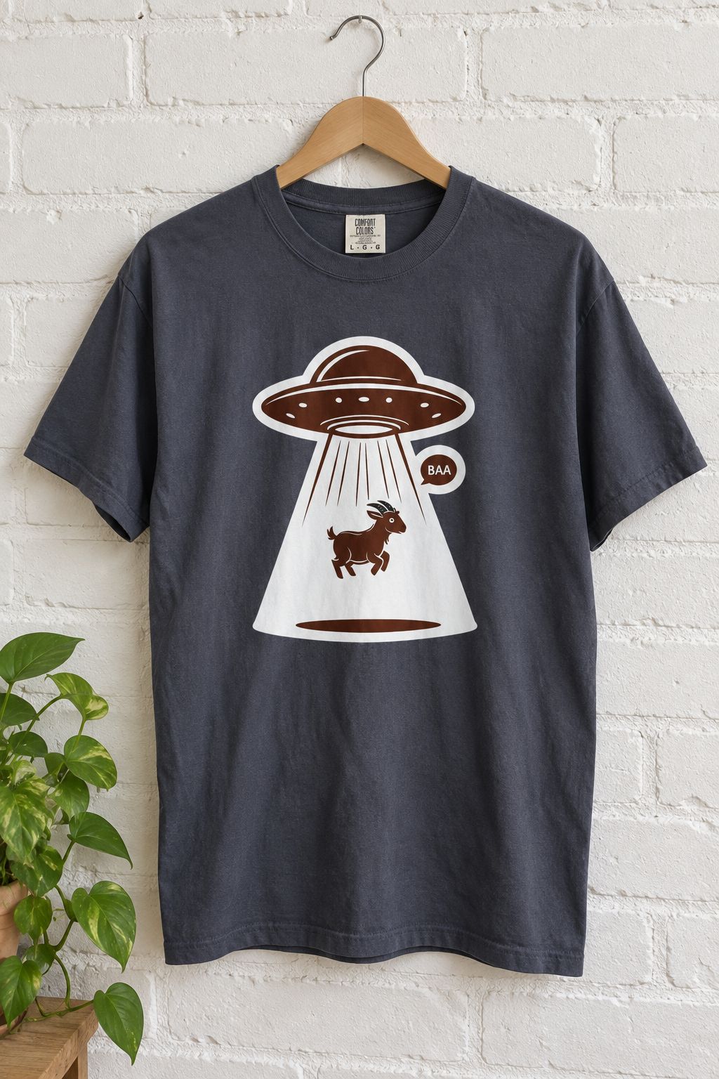 Alien Abduction Goat Tee lifestyle photo