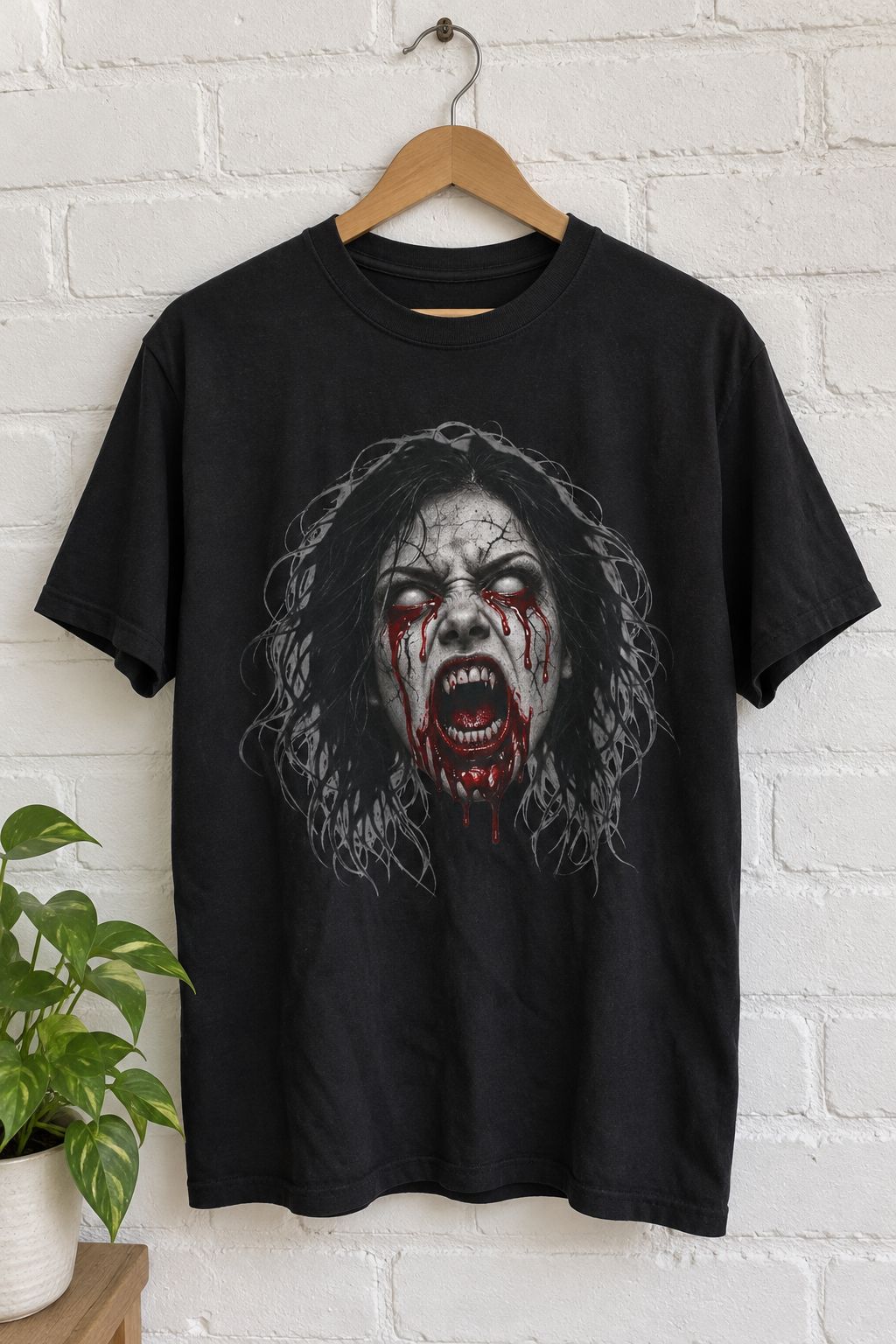 Vampire Scream Graphic Tee lifestyle photo