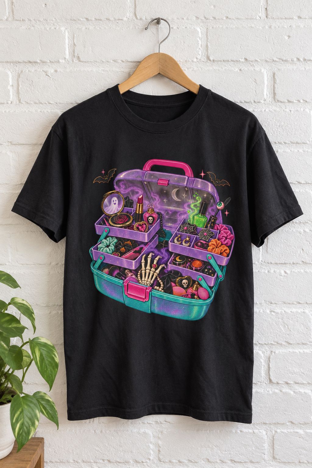 Witchy Makeup Case Tee lifestyle photo