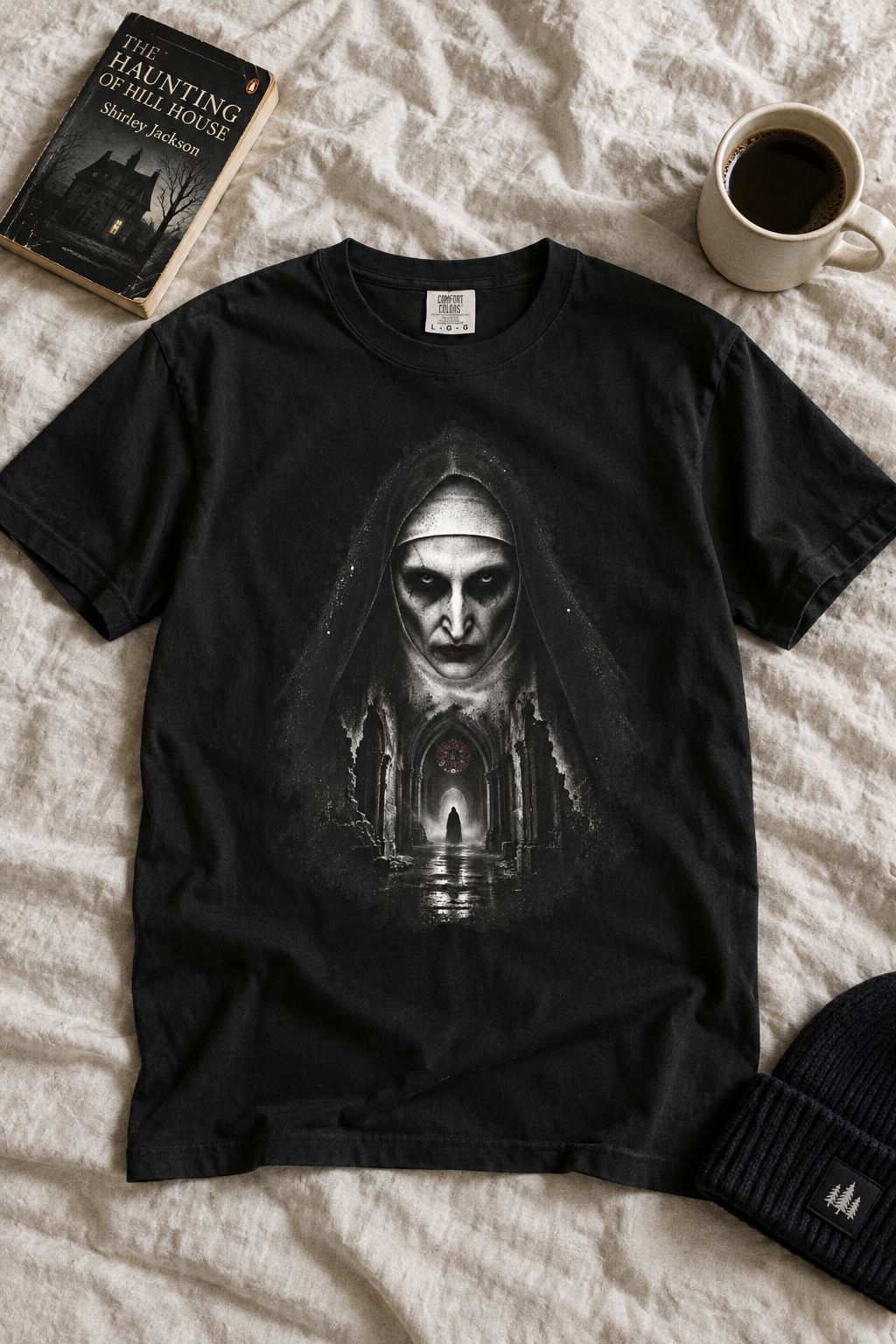 The Nun Graphic Horror Tee lifestyle photo