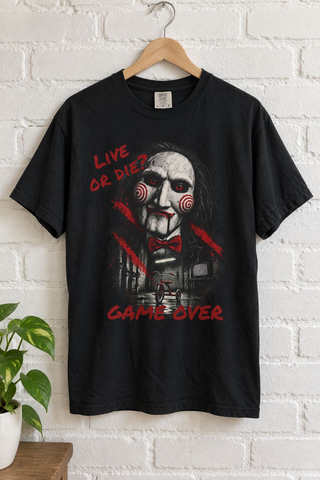 SAW Billy the Puppet Tee lifestyle photo